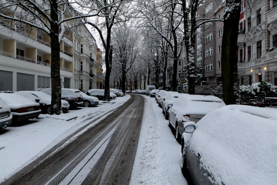 Handjerystraße with snow 2021-01-30 03