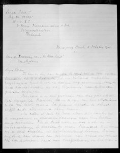 Handgeschreven brief van sergeant J Post (leg.nr. 304391, III-9 R.I, aan de re…, Bestanddeelnr 10172