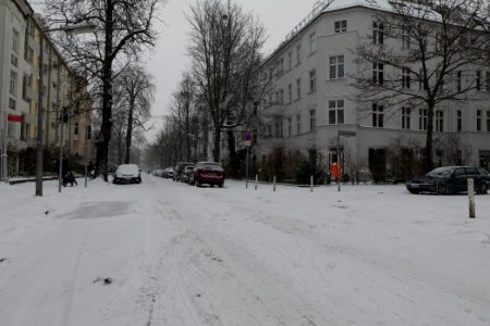 Handjerystraße Berlin-Friedenau with snow 2021-02-08 07 photo
