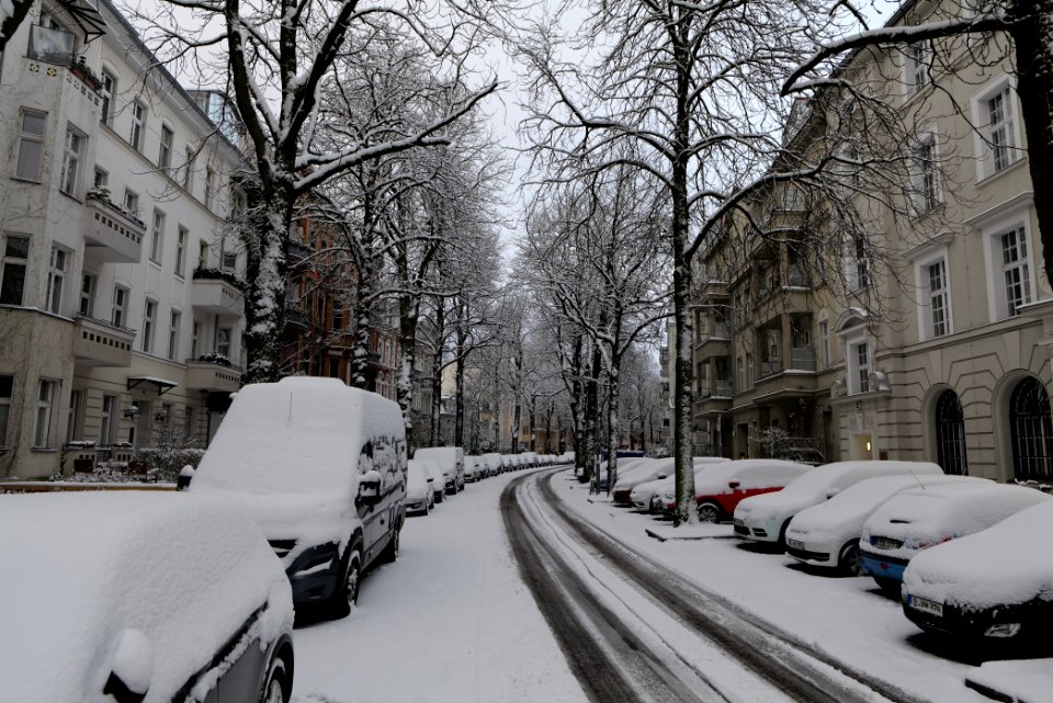 Handjerystraße with snow 2021-01-30 07