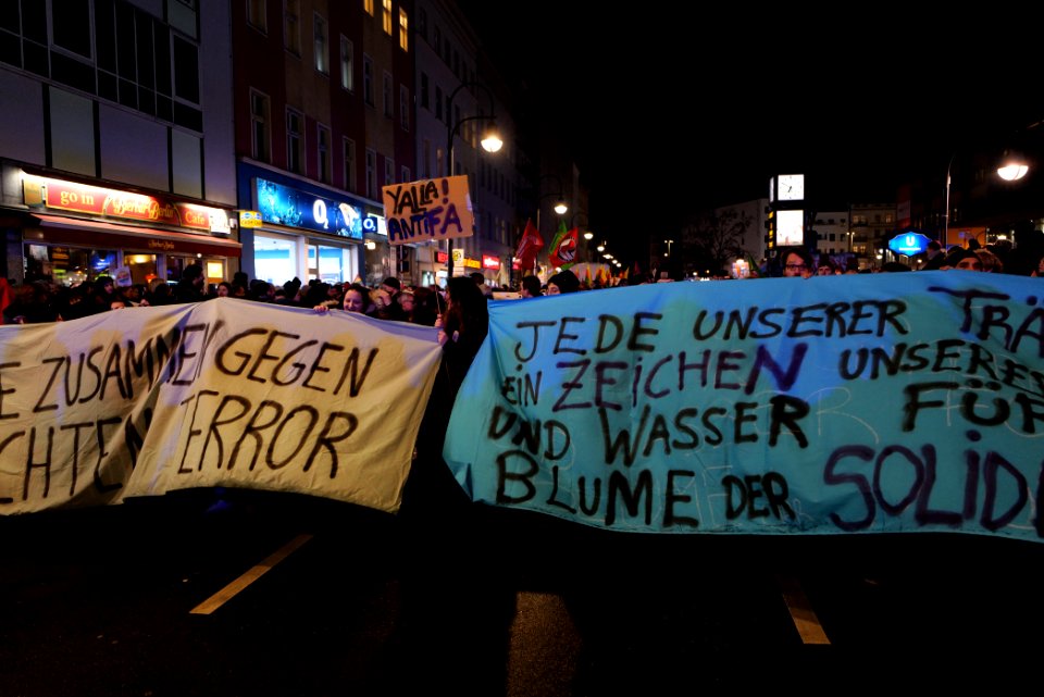 Hanau attack protest Berlin Hermannplatz 2020-02-20 23