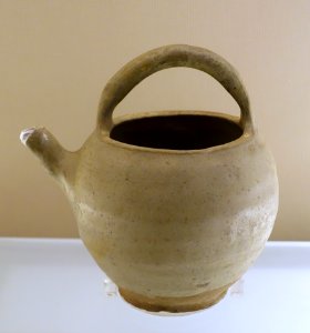 Handled pot with spout, China, Yutang kiln, unearthed from Yutang kiln, Dujiangyan, Sichuan, Tang dynasty, 618-907 AD, ceramic - Sichuan Provincial Museum - Chengdu, China - DSC04192 photo