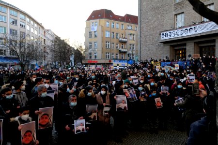 Hanau attack memorial protest Neukölln town hall 2021-02-19 50