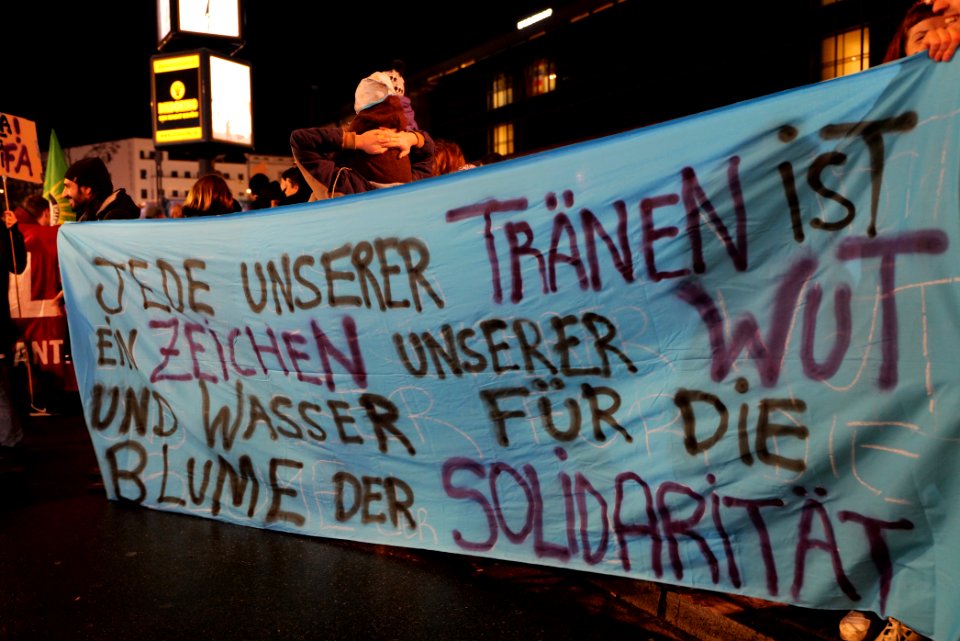 Hanau attack protest Berlin Hermannplatz 2020-02-20 09