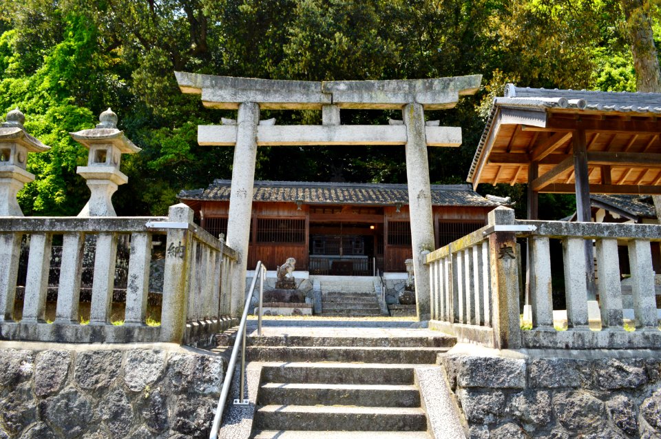 Hachiman-jinja (Muro, Gose) torii-2