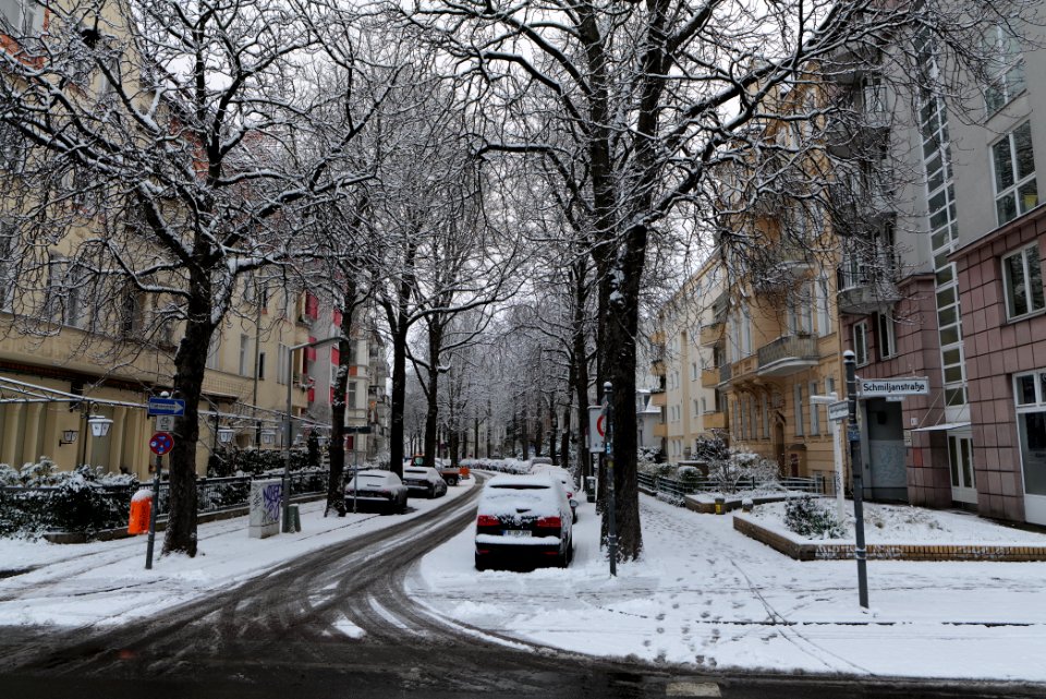 Handjerystraße with snow 2021-01-30 05
