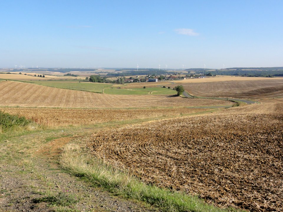 Han-devant-Pierrepont (Meurthe-et-M.) paysage avec vue sur Han