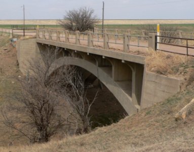 Hackberry Creek x 205 Rd bridge, from SW 2