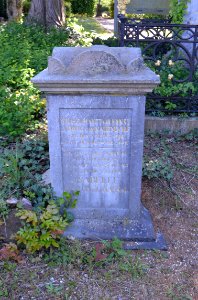 Hachenburg, Friedhof Steinweg, Grab Wilhelm Victor Ernst Ludwig von Nauendorf