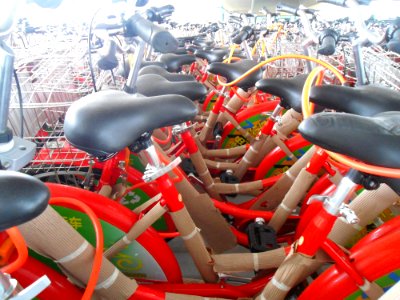 Haikou bicycle rental - thousands of bicycles in storage - 02