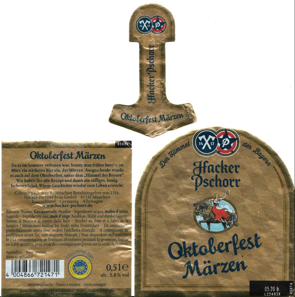 Hacker-Pschorr Bräu - Oktoberfest Märzen