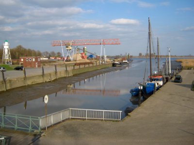 Hafen Großensiel Niedrigwasser