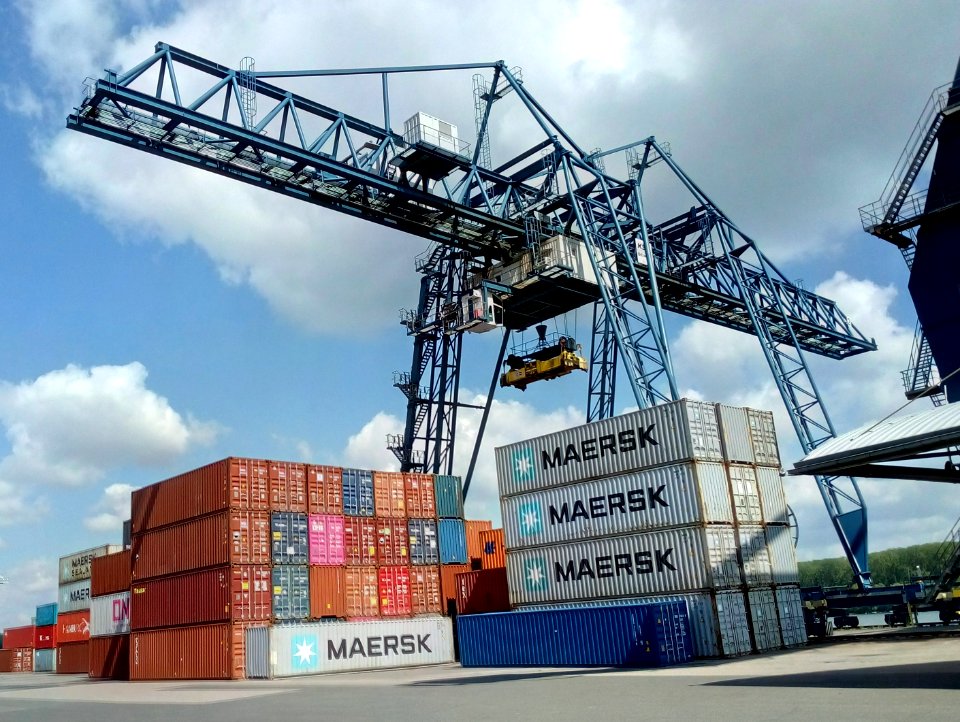 Hafen Wörth, Kran Containerterminal (2)