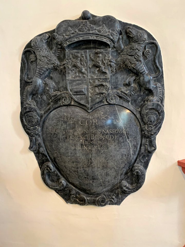 Hadamar, Herzenbergkapelle, Epitaph Franz Bernhard von Nassau-Hadamar