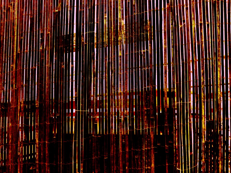 Vintage brittle fence