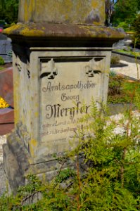 Hachenburg, Friedhof Steinweg, Grab Amtsapotheker Georg Mergler (2)