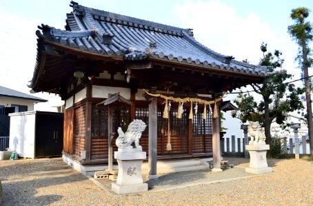 Hachioji-jinja (Yao), haiden
