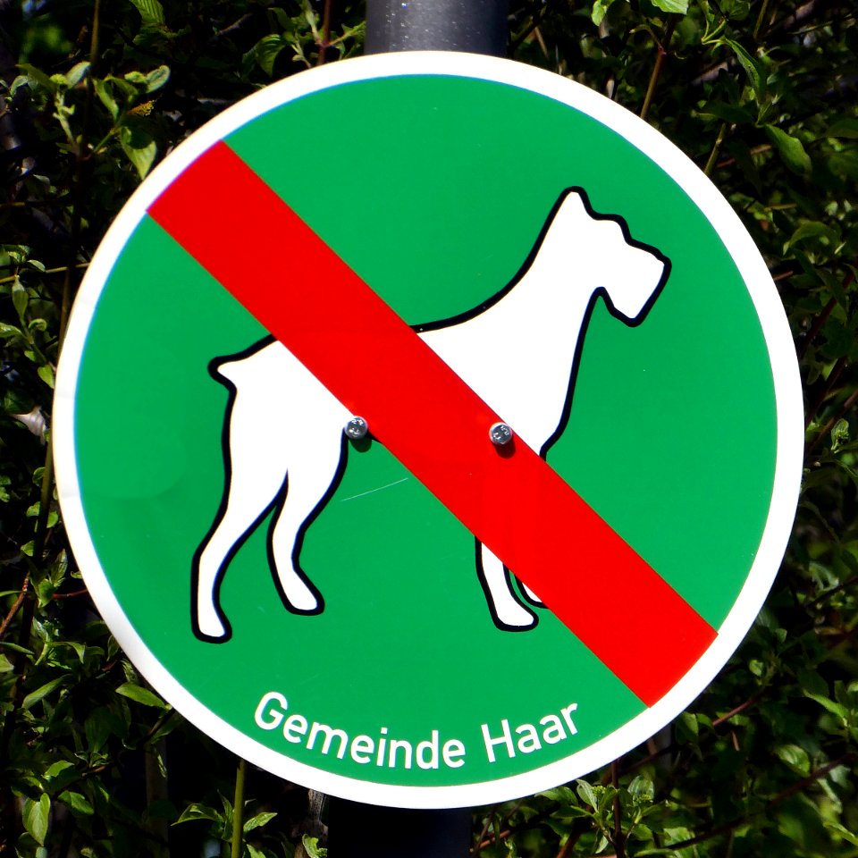 Haar, Hundeverbotszone, 1