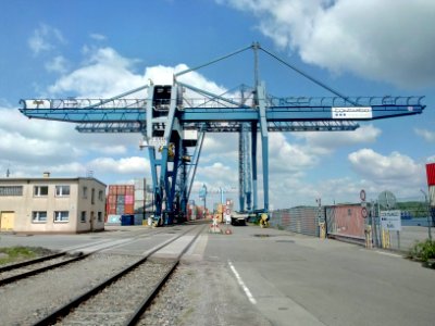 Hafen Wörth, Kran Containerterminal