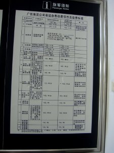 Haikou Train Station - passenger information notices - 05
