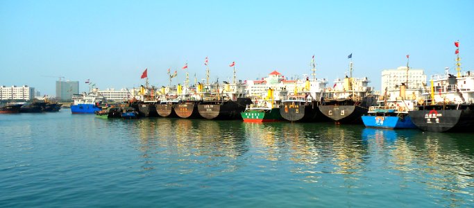 Haikou New Port various boats and ships 12
