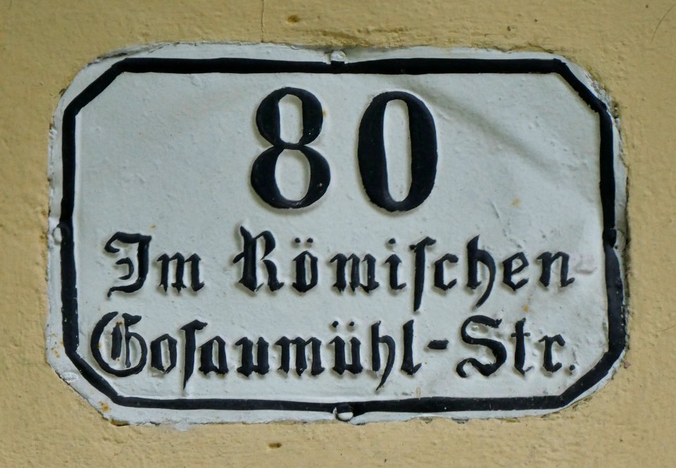 Hallstatt, Gosaumühl-Str 80, Hausnummer, 1