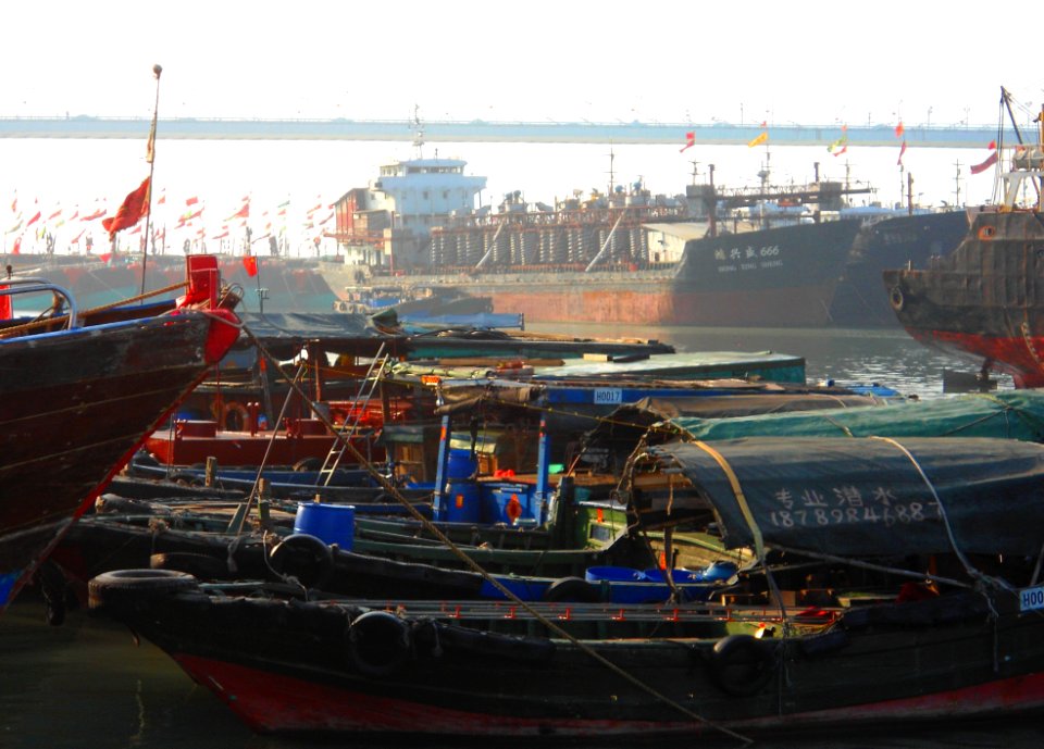 Haikou New Port various boats and ships 04