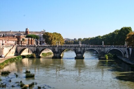 Rome tiber bridge holy angel