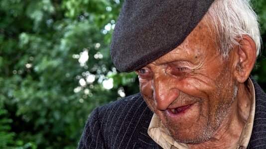 Aged person happiness