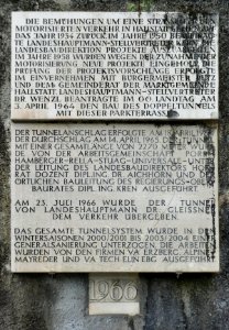Hallstatt, Beschreibungstafeln Umfahrungstunnel, 1