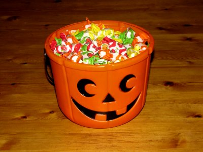 Halloween candy bucket photo