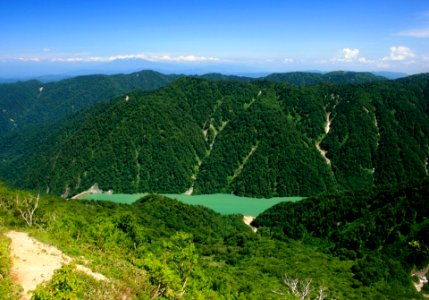 Hakusui lake from Mount Okura2008-07-01