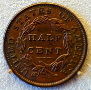 Half Cent, United States of America, 1833 - Bode-Museum - DSC02655