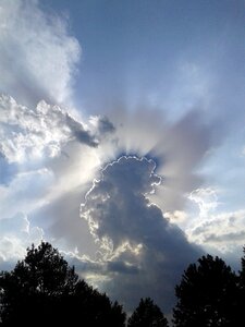 Blue cloudy freedom
