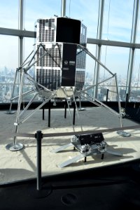 Hakuto spacecraft and rover models