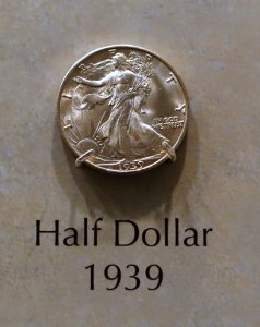 Half Dollar, United States, 1939 - National Museum of American History - DSC00259