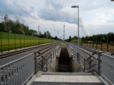 Haltepunkt Großdeuben mit Blick nach Süden Anfang Mai 2019a