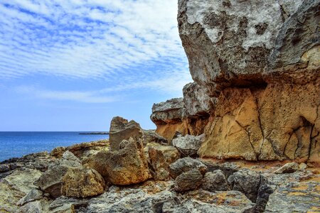 Rugged coast erosion photo