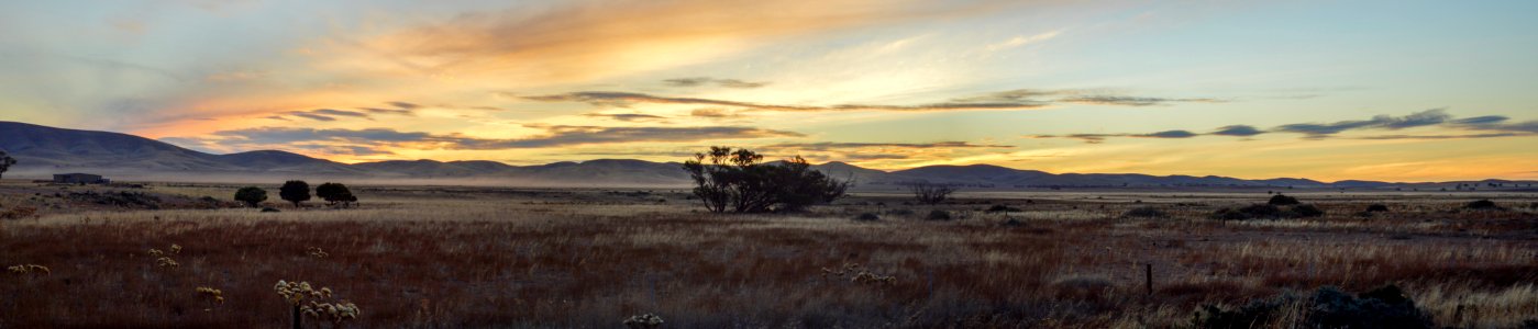 Hallelujah Hills at sunset