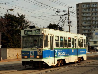 Hakodate city car 8005 in Hukabori-tyo