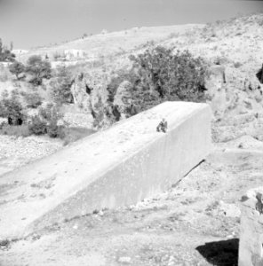 Half bewerkte zuil de Hajar el-Houble te Ras el Ain nabij Baalbek, Bestanddeelnr 255-6501