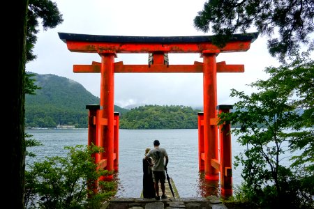 Hakone-jinja torii - Hakone, Japan - DSC05695