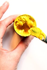 Hand brush the paint