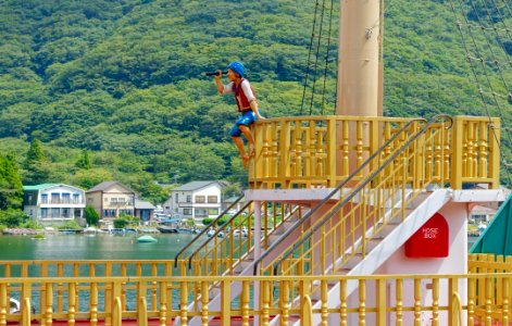 Hakone Pirate Ship detail - Hakone, Japan - DSC05369