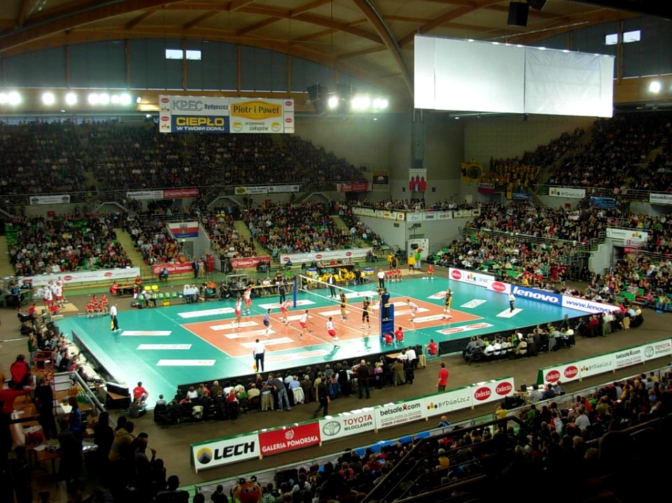 Hala Łuczniczka Delecta Bydg - Skra Bełchatów 28-11-09 b
