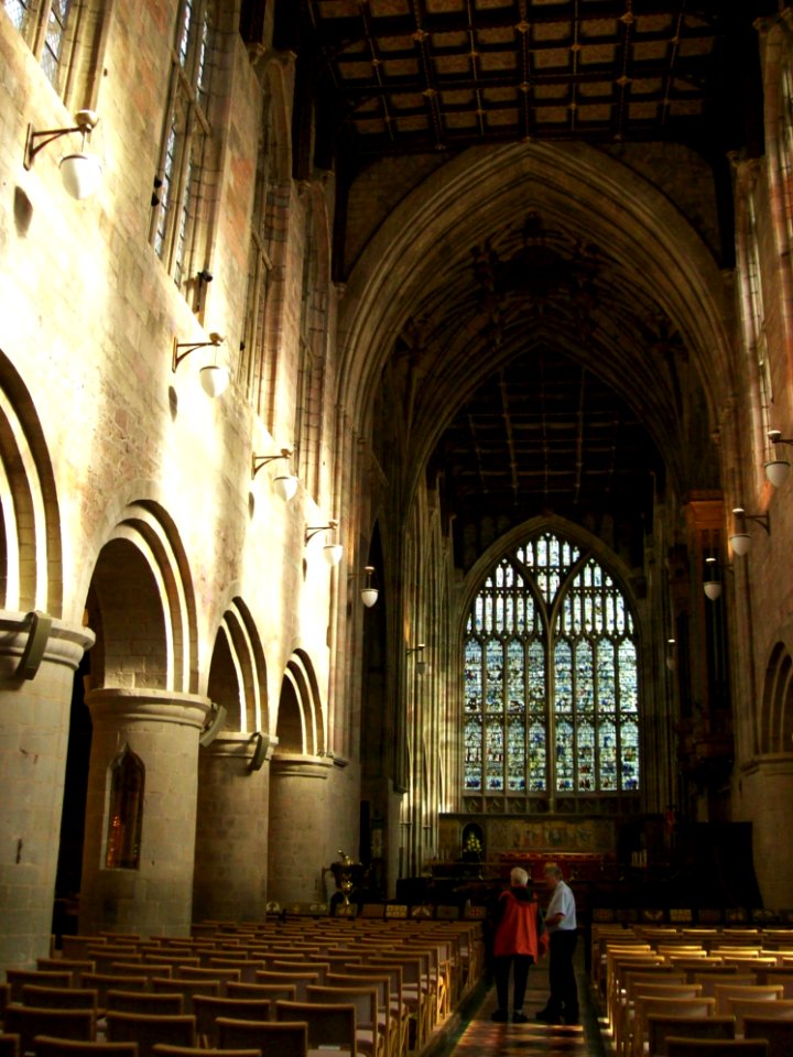 Great Malvern Priory nave 1
