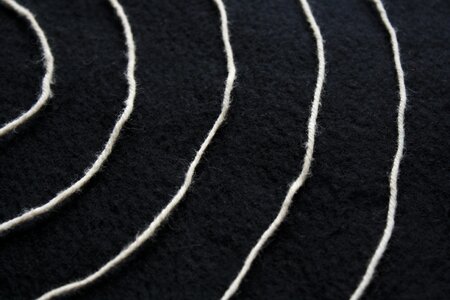 Coil white string loop photo
