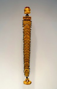 Hair braid ornament, Tamil Nadu, India, 1800s AD, gold, rubies, emeralds - Dallas Museum of Art - DSC04949