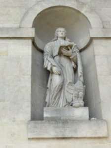 Haironville (Meuse) église (03) statue façade