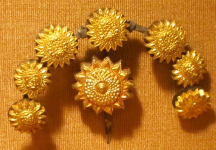 Hair ornament, Bangalore, Karnataka, India, 19th century, gold and silver, Honolulu Academy of Arts